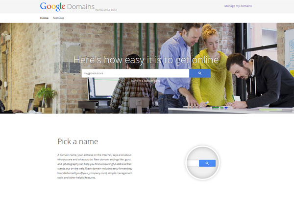 Google Registry & Google Domain